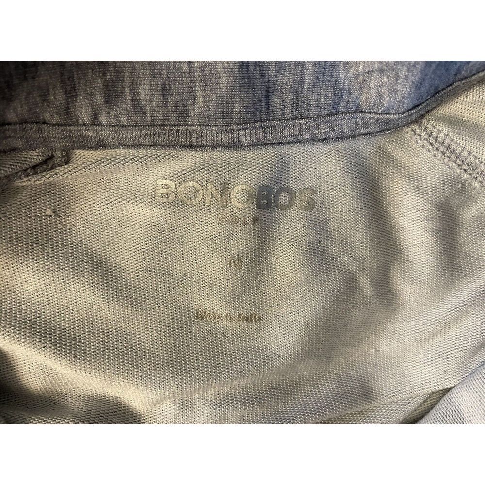 Bonobos 1/4 Zip Pullover Golf Shirt Men's Sz M Gray One Zip Pocket - Picture 2 of 7